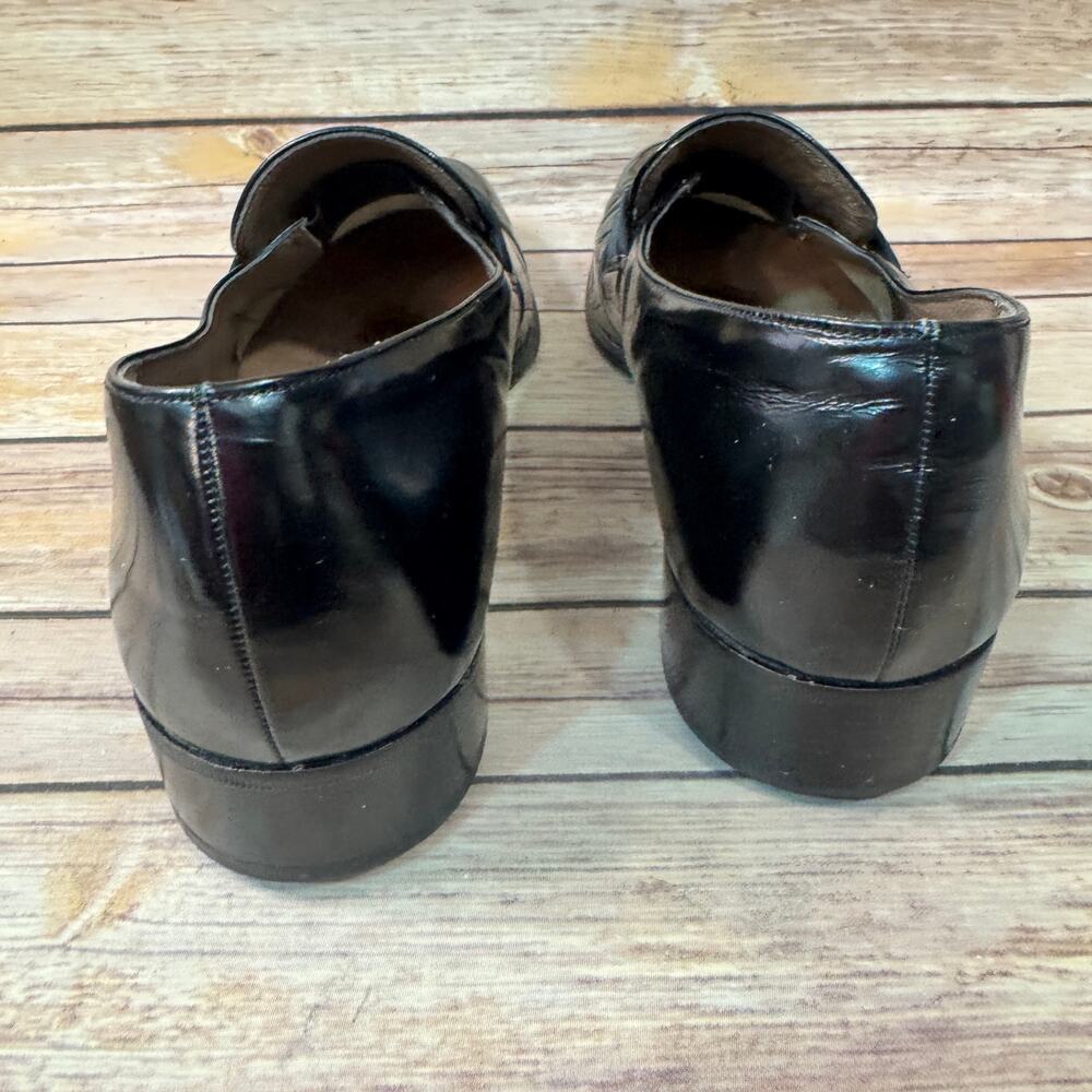 Bally Mens Black Leather Slip On Loafer Dress Shoes 10 N - Picture 6 of 10